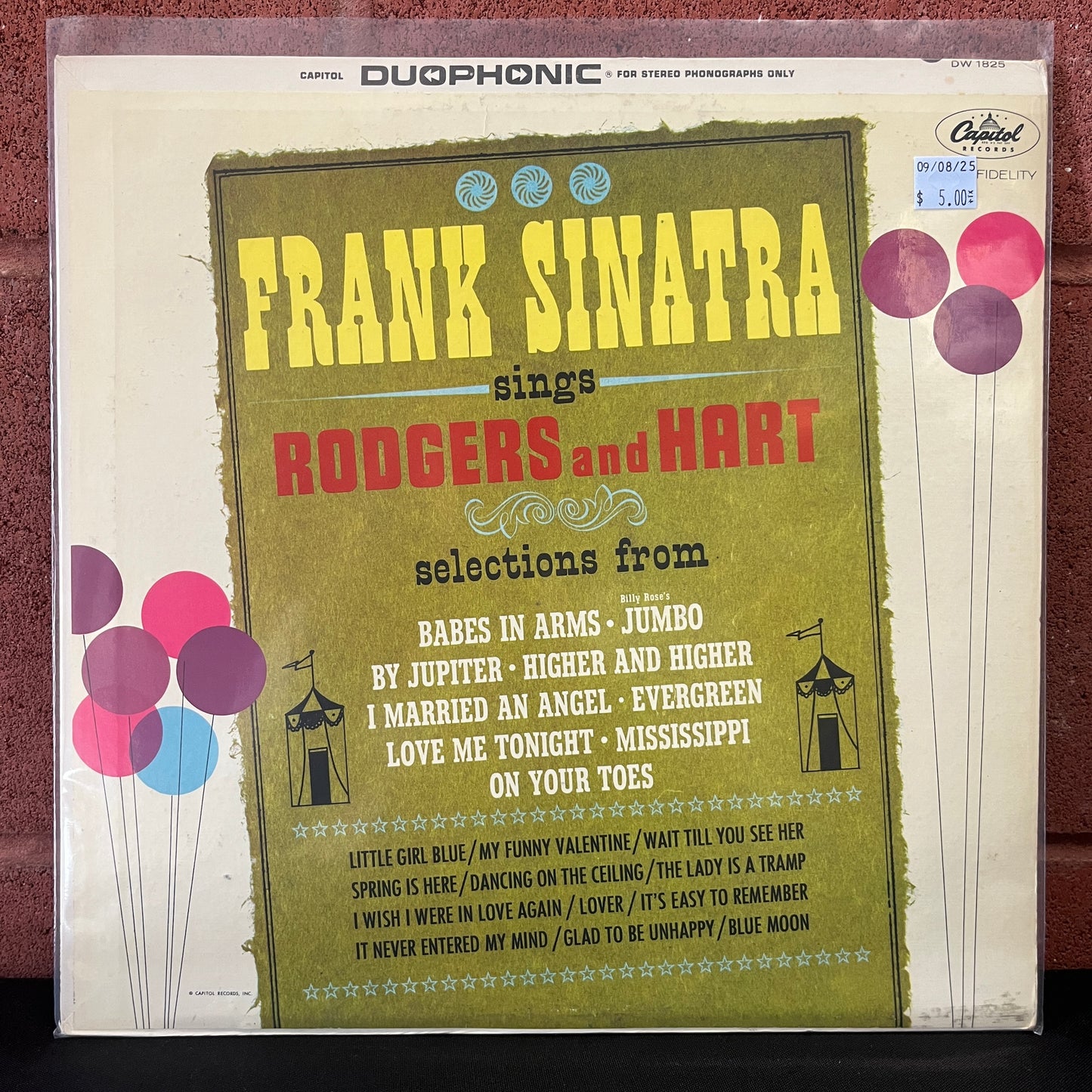 Used Vinyl: Frank Sinatra "Sings Rodgers And Hart" LP