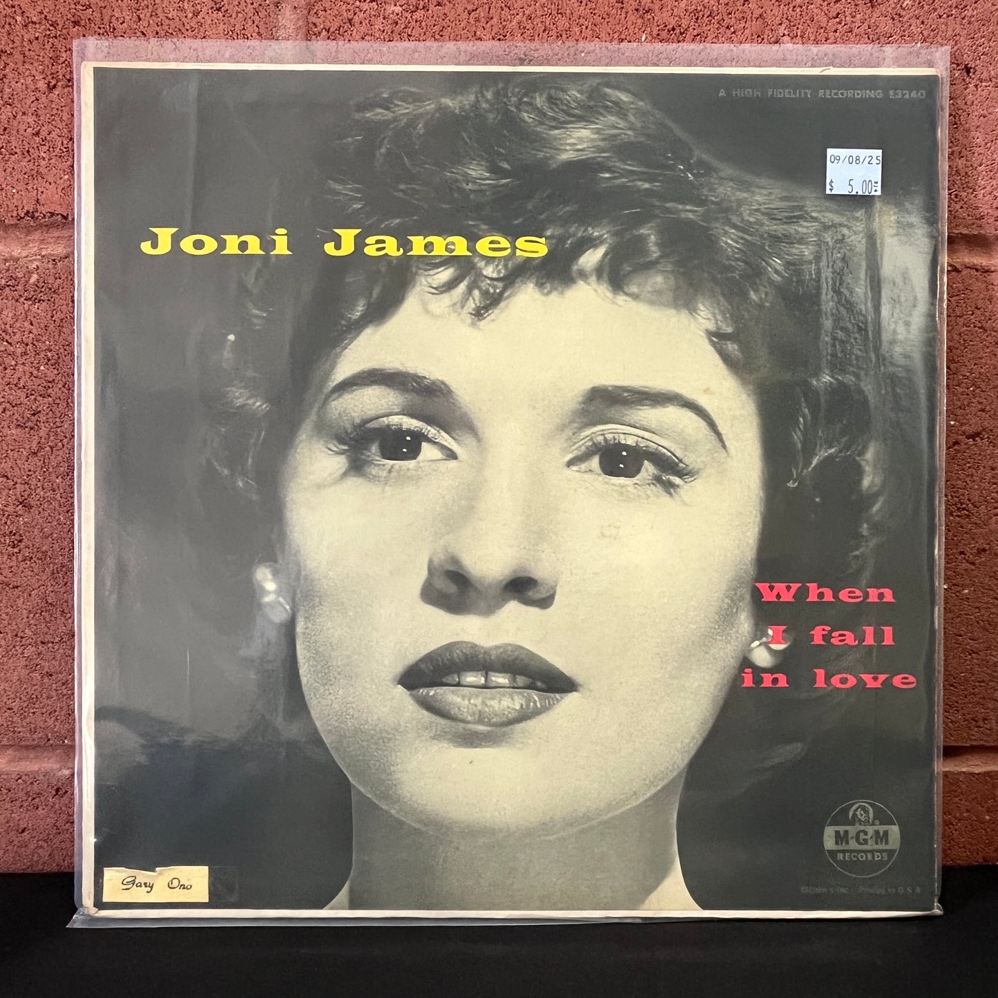 Used Vinyl: Joni James "When I Fall In Love" LP
