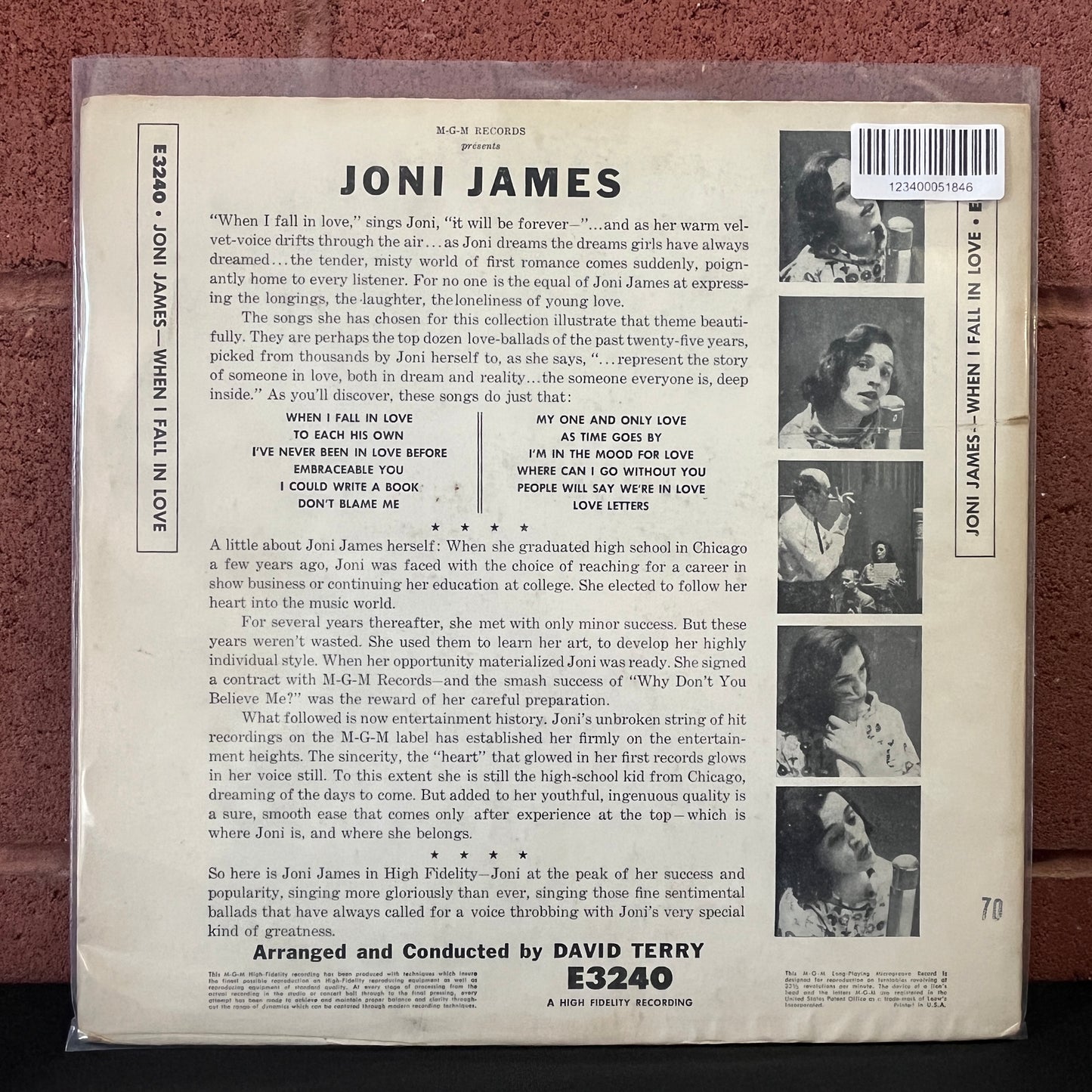 Used Vinyl: Joni James "When I Fall In Love" LP