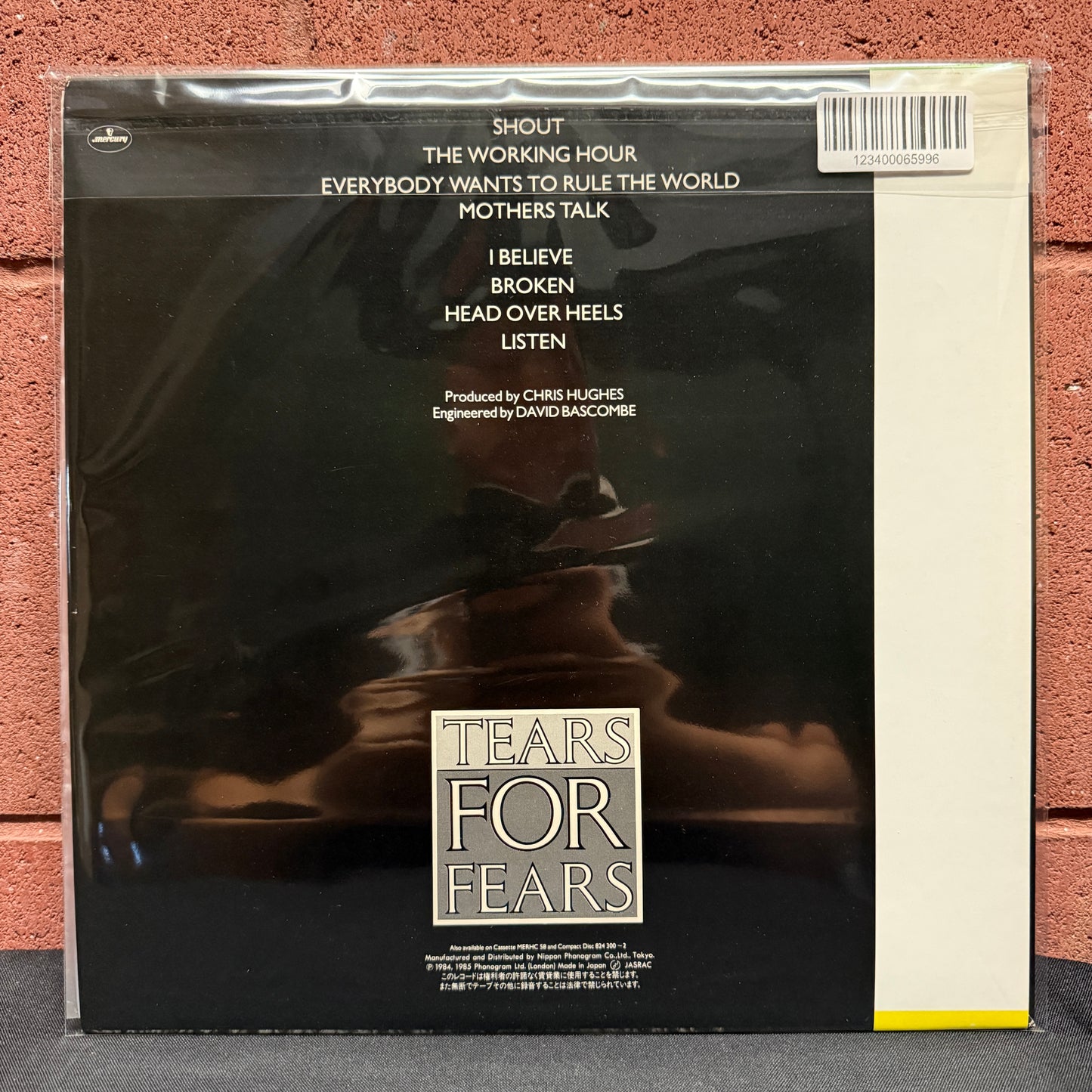 Used Vinyl: Tears For Fears "Songs From The Big Chair" LP (1985 Japanese JVC Supervinyl Press)