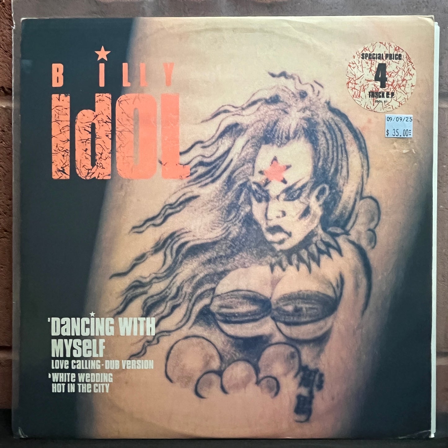 Used Vinyl: Billy Idol "Dancing With Myself" 12" (1983 UK Press)