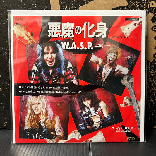 Used Vinyl: W.A.S.P. "I Wanna Be Somebody / Tormentor" 7" (Japanese Press)