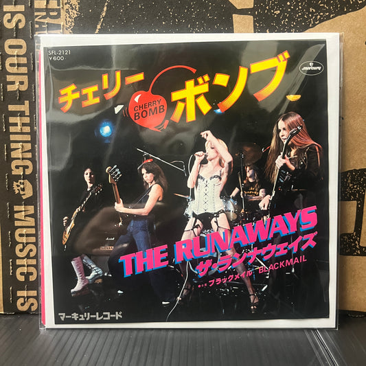 Used Vinyl: The Runaways "Cherry Bomb/Blackmail" 7" (Japanese Press)