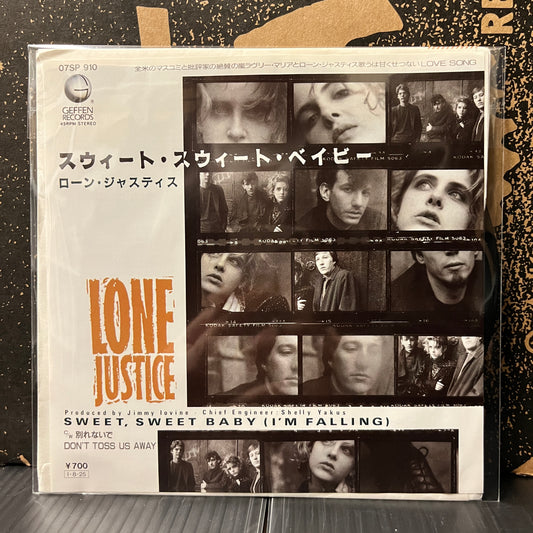 Used Vinyl: Lone Justice "Sweet, Sweet Baby (I'm Falling) / Don't Toss Us Away" 7" (Promo Japanese Press)