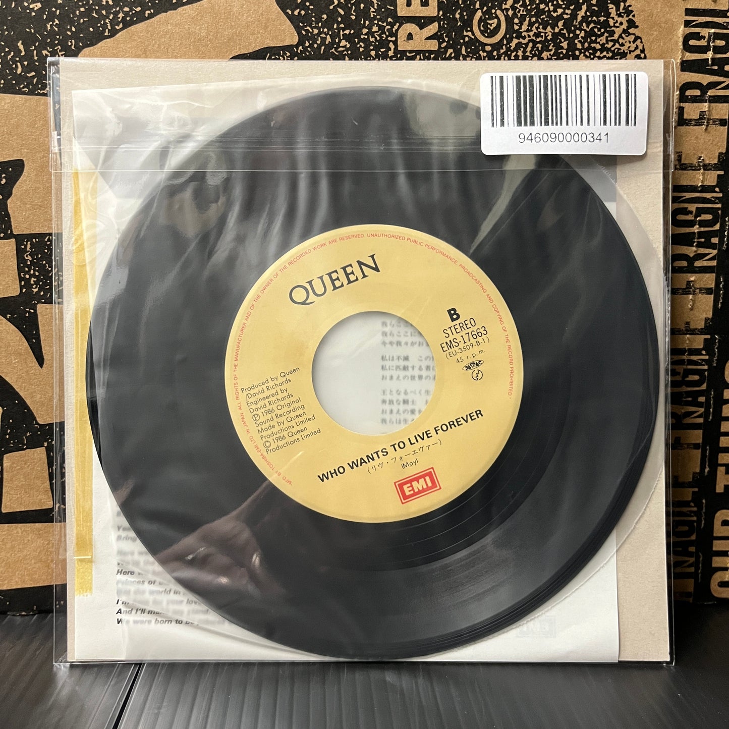 Used Vinyl: Queen "Princes Of The Universe / Who Wants To Live Forever" 7" (Japanese Press)