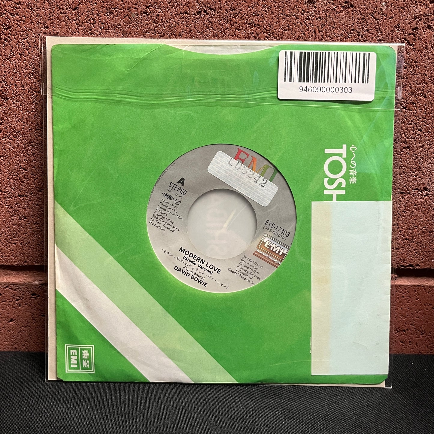 Used Vinyl: David Bowie "Modern Love (Studio Version) / Modern Love (Live Version)" 7" (Japanese Press)