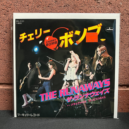 Used Vinyl: The Runaways "Cherry Bomb/Blackmail" 7" (Japanese Press)