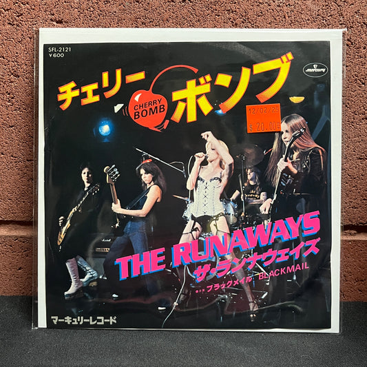 Used Vinyl: The Runaways "Cherry Bomb/Blackmail" 7" (Japanese Press)