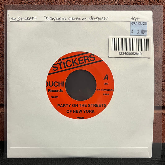 Used Vinyl: Stickers "Party On The Streets of New York" 7"