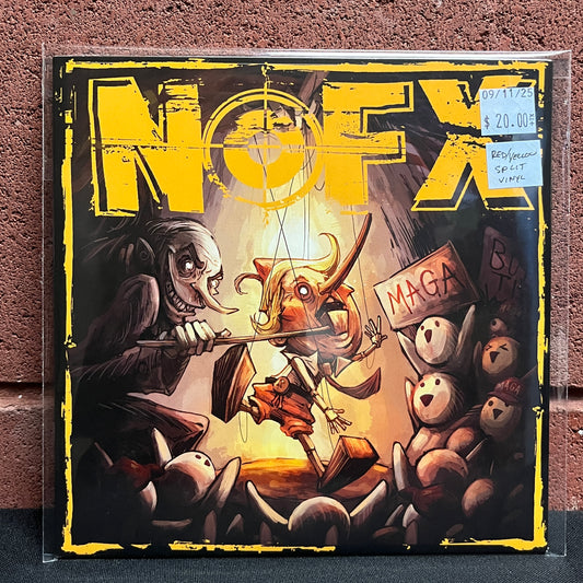 Used Vinyl: NOFX "Fuck Day Six" 7" (Half Red/Half Yellow vinyl, 7" of the Month Club)