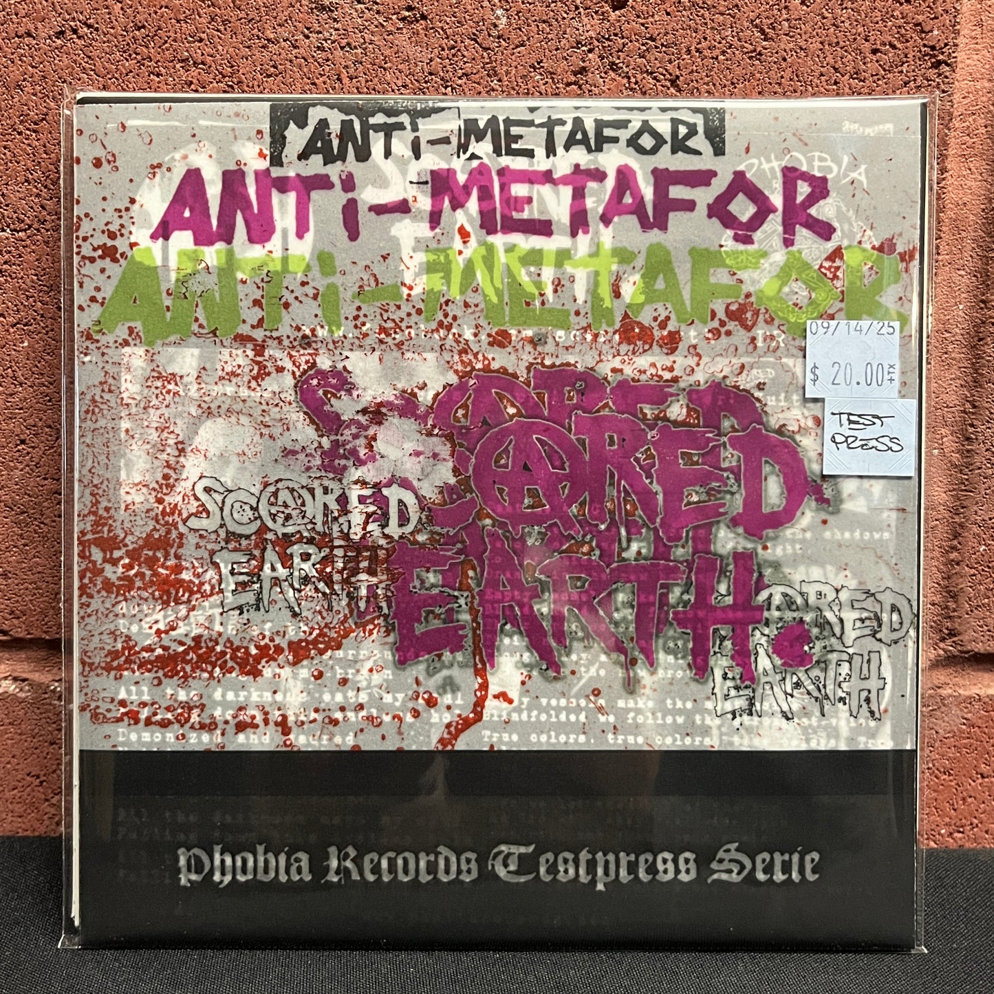 Used Vinyl: Anti-Metafor / Scared Earth "Split" 7" (Test Press Edition)