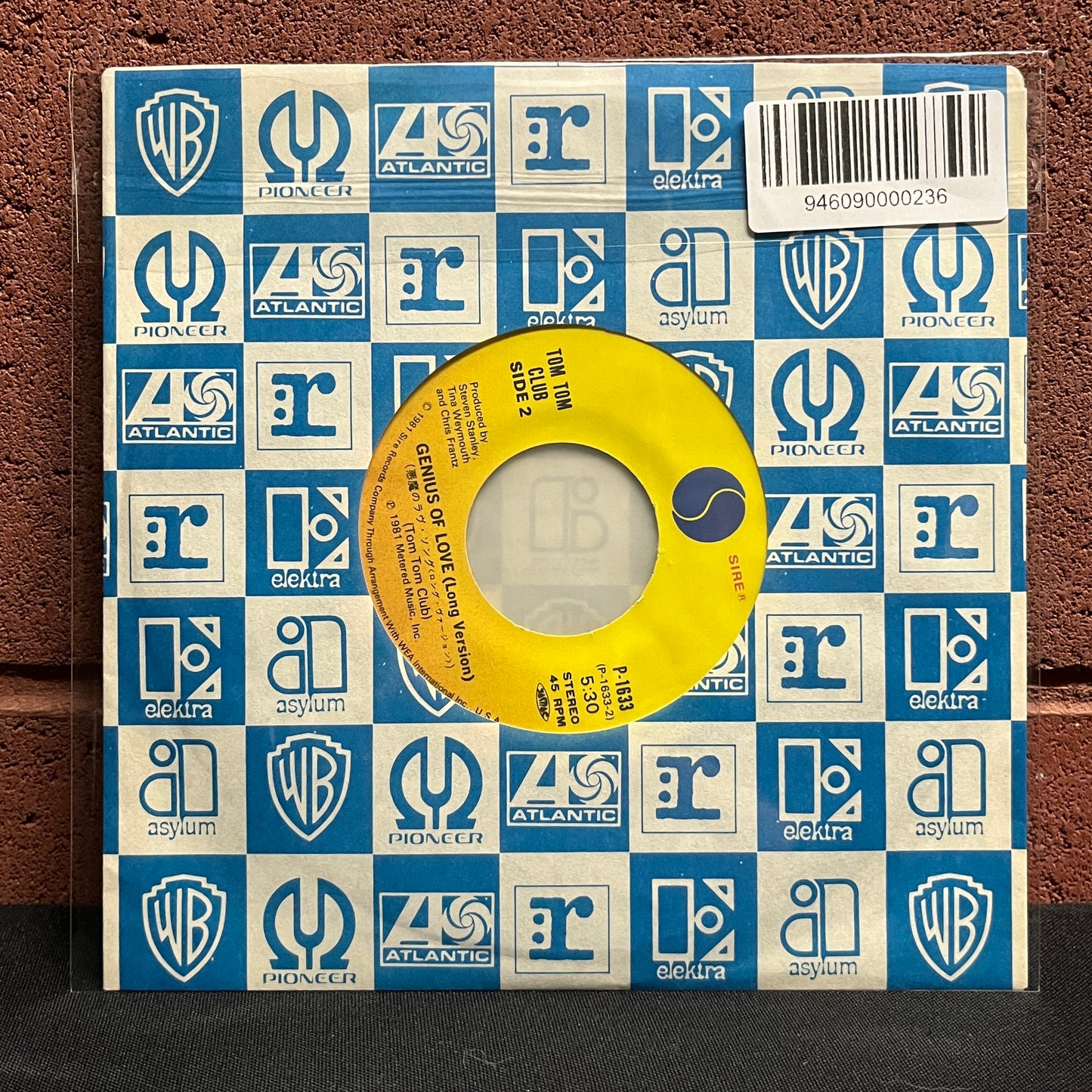 Used Vinyl: Tom Tom Club "Genius Of Love (Long Version) / Genius Of Love (Edited Version)" 7" (1982 Japanese Press)