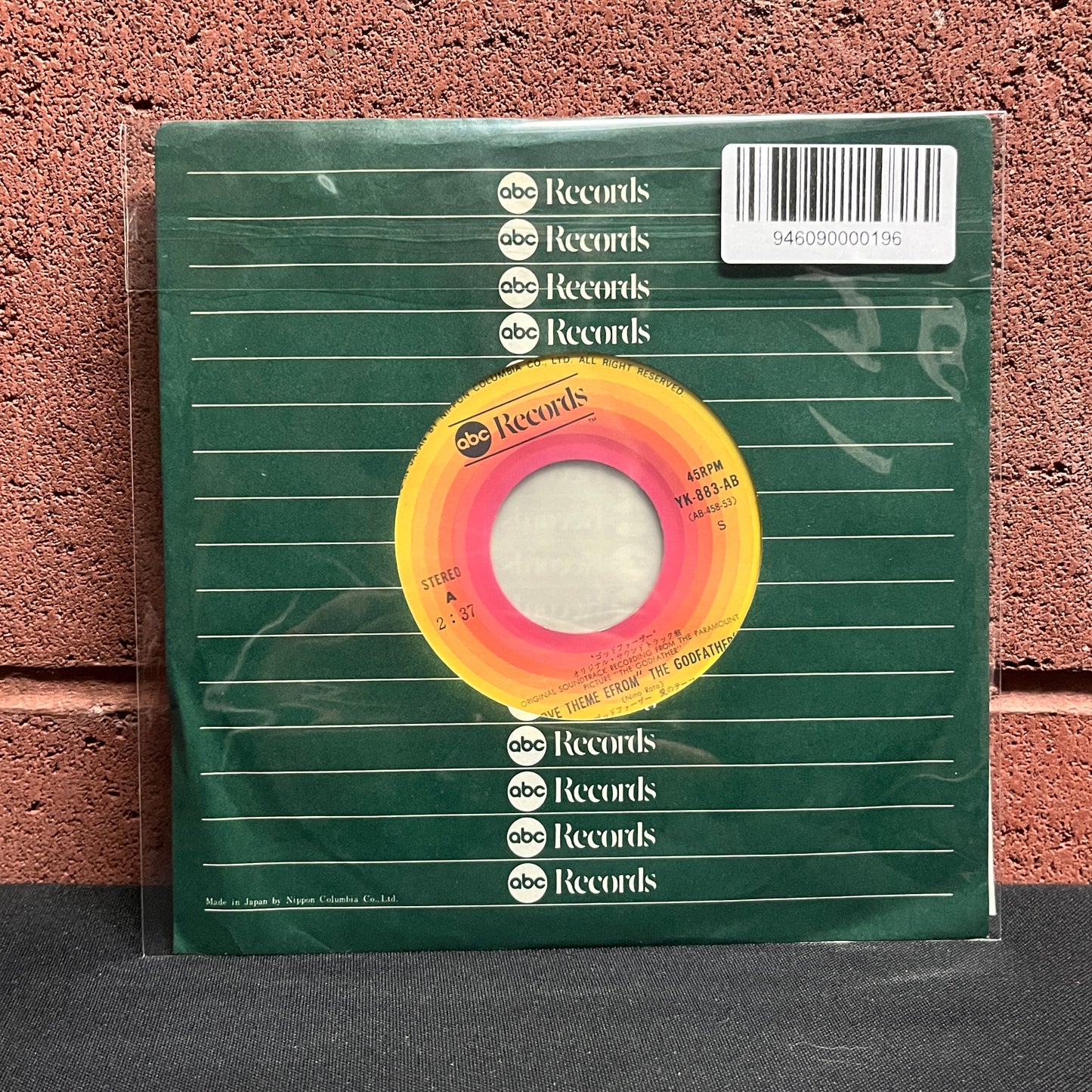 Used Vinyl: Nino Rota "Love Theme From "The Godfather / The Godfather's Waltz"" 7" (Japanese Press)