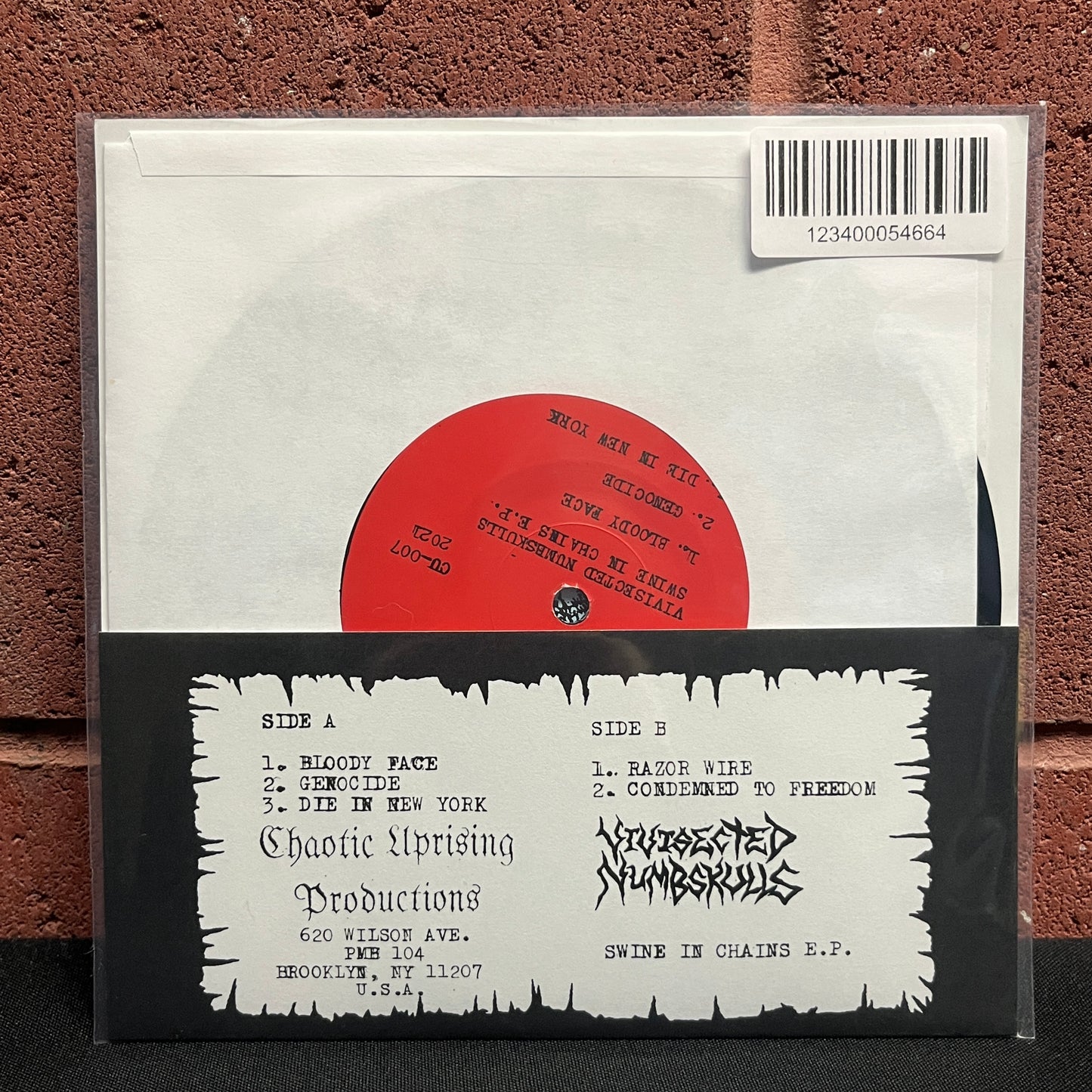 Used Vinyl: Vivisected Numbskulls "Swine In Chains" 7"