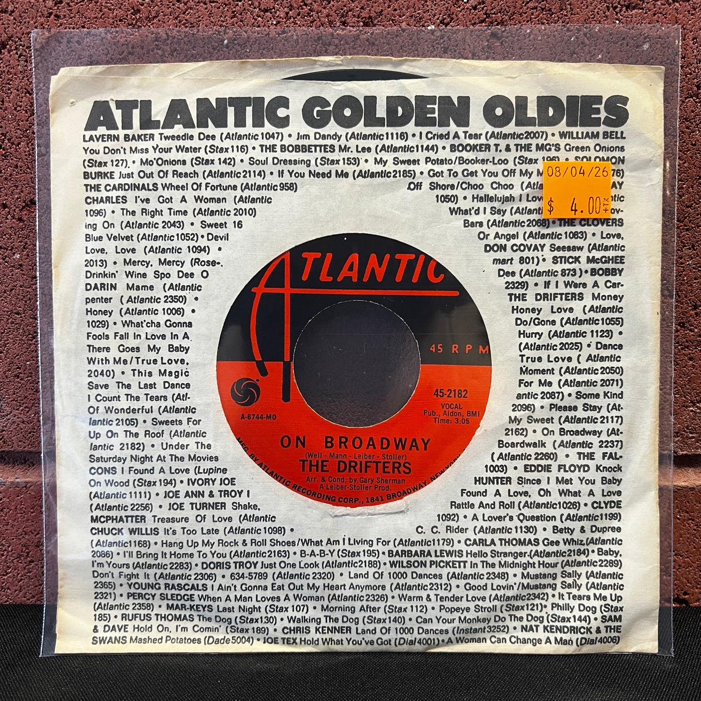 Used Vinyl: Drifters "On Broadway / Let the Music Play" 7"