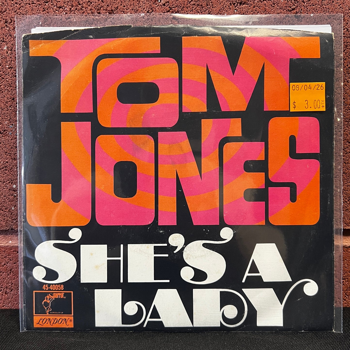 Used Vinyl: Tom Jones "She's A Lady" 7"