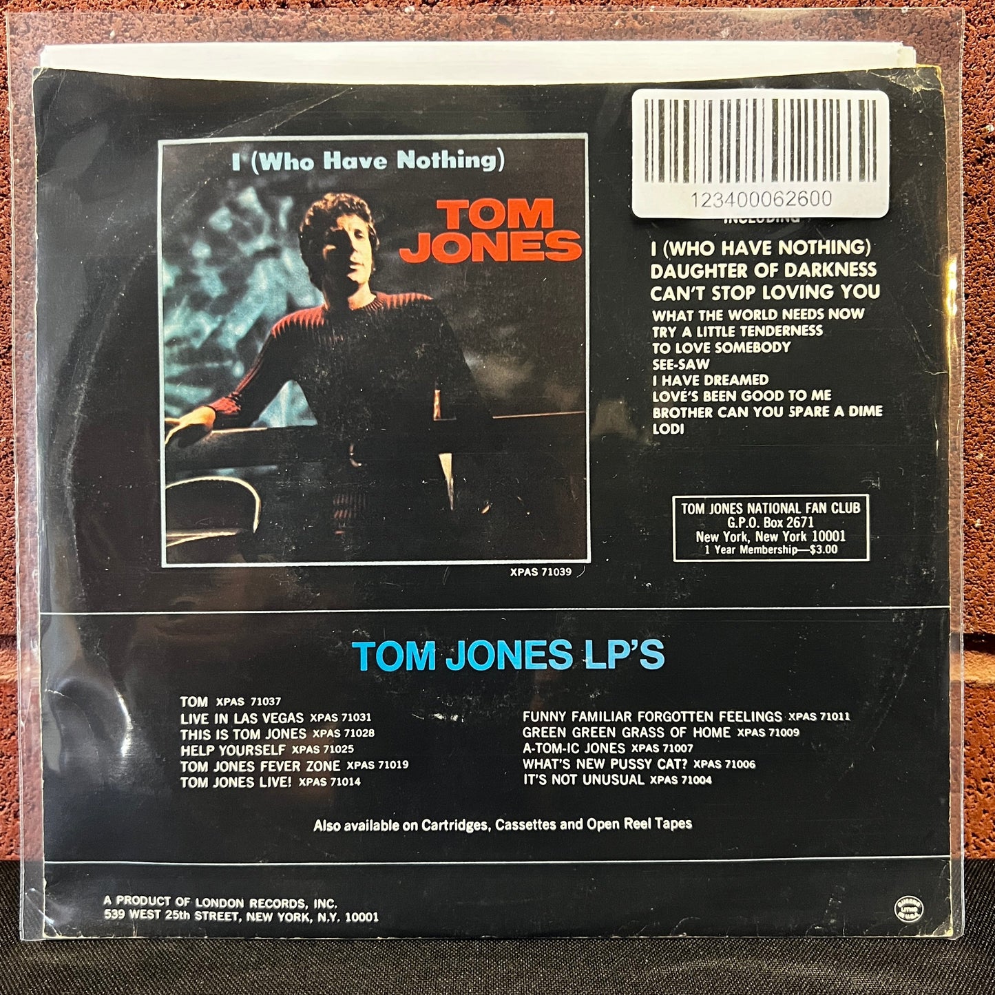 Used Vinyl: Tom Jones "She's A Lady" 7"