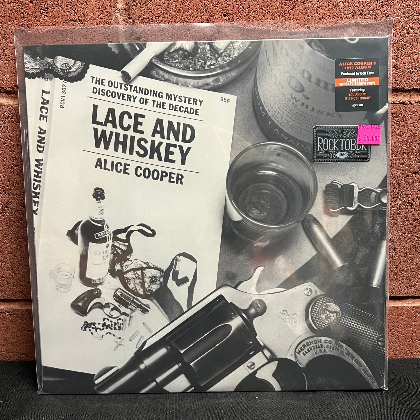 Used Vinyl: Alice Cooper "Lace And Whiskey" LP (Whiskey Brown Vinyl)