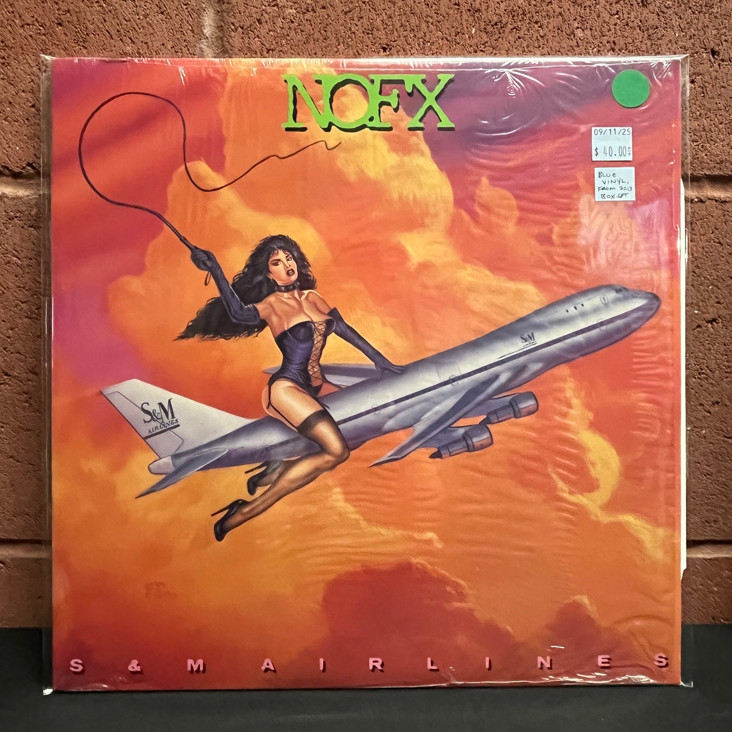 Used Vinyl: NOFX "S & M Airlines" LP (Blue vinyl, from 2013 box set)