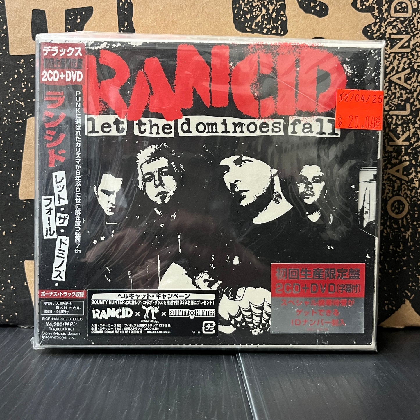 Used CD: Rancid "Let The Dominoes Fall" 2xCD + DVD (2009 Japanese Press, Digipak)