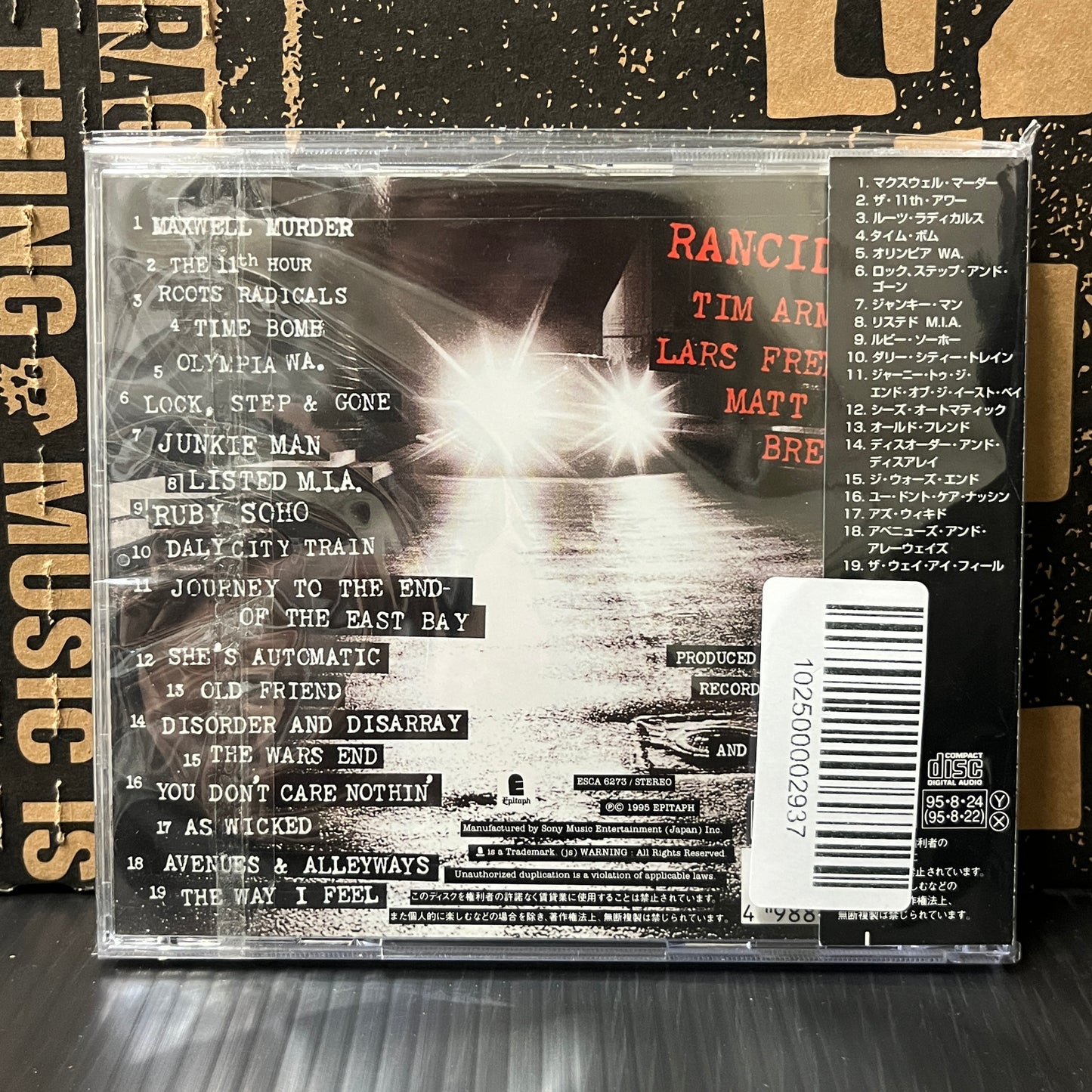 Used CD: Rancid "..And Out Come The Wolves" CD (1995 Japanese Press)