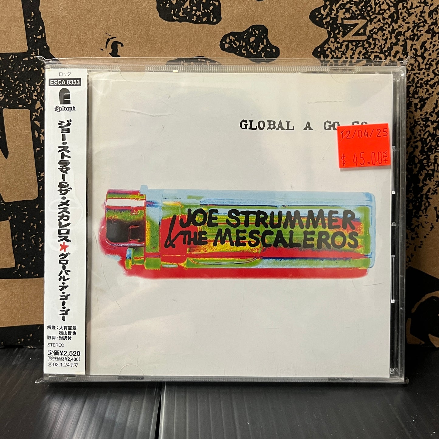 Used CD: Joe Strummer & The Mescaleros & Global A Go-Go" CD (2001 Japanese Press)
