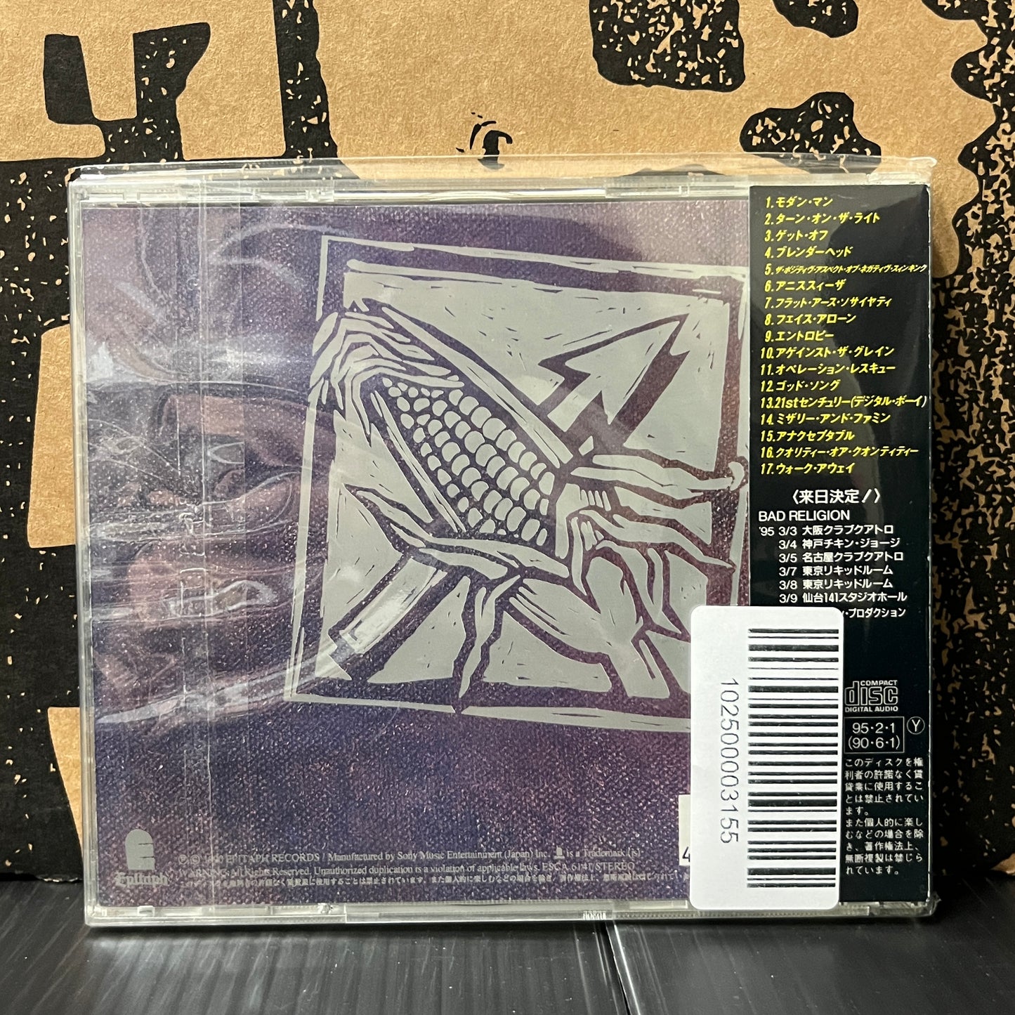 Used CD: Bad Religion "Against The Grain" CD (1995 Japanese Press)