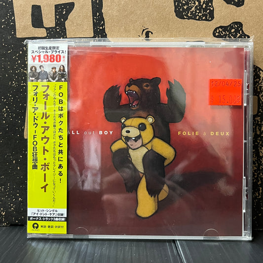 Used CD: Fall Out Boy "Folie A Deux" CD (2008 Japanese Press w/ Bonus Tracks)