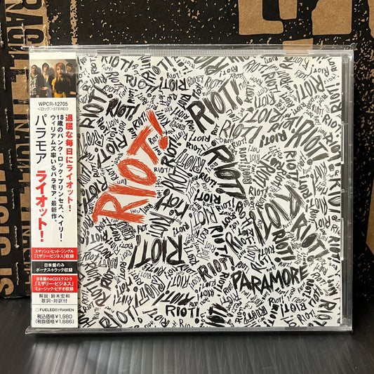 Used CD: Paramore "Riot" CD (Japanese Press w/ Bonus Track)