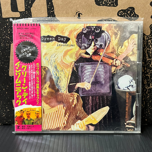 Used CD: Green Day "Insomniac" CD (1995 Japanese Press w/ Bonus Track)