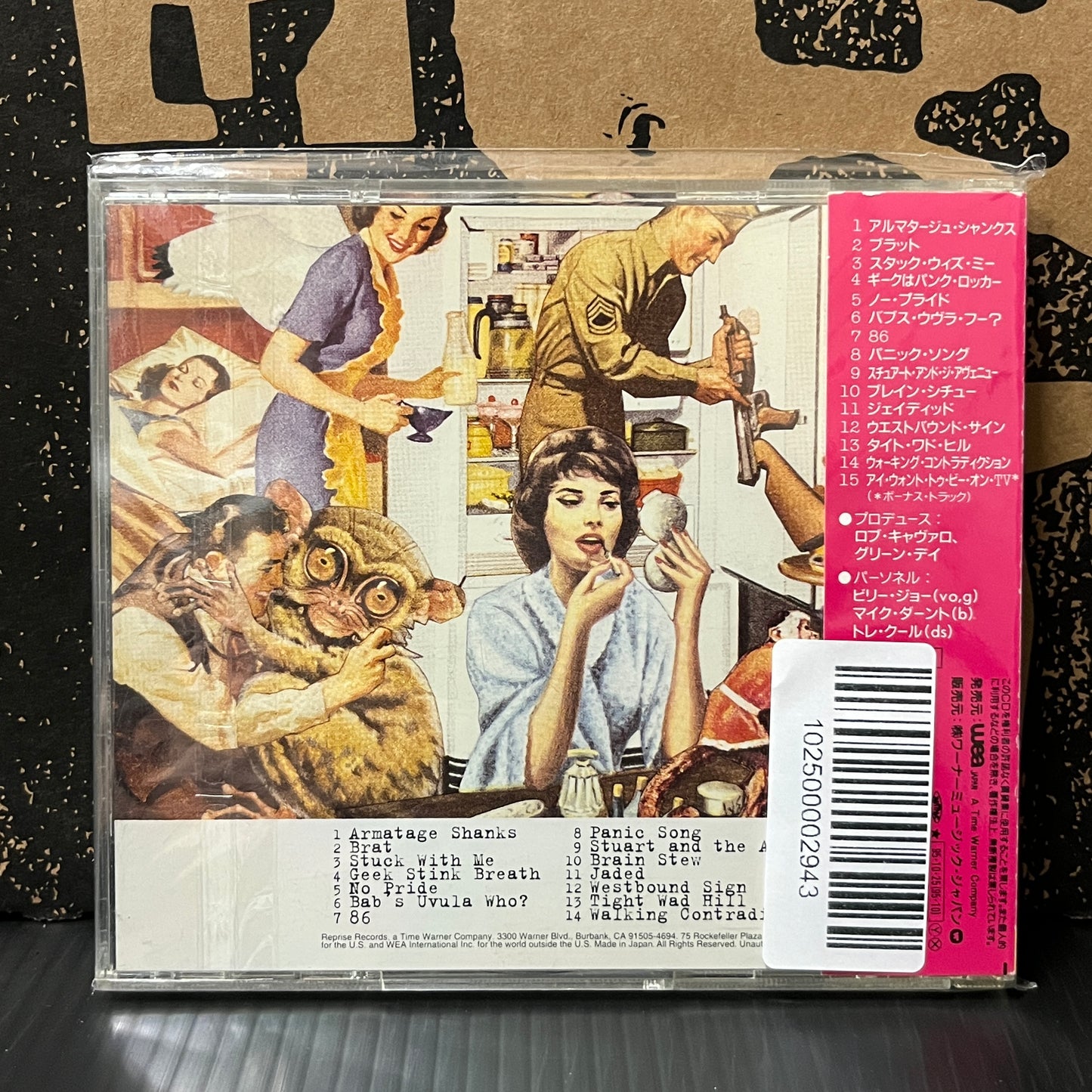 Used CD: Green Day "Insomniac" CD (1995 Japanese Press w/ Bonus Track)