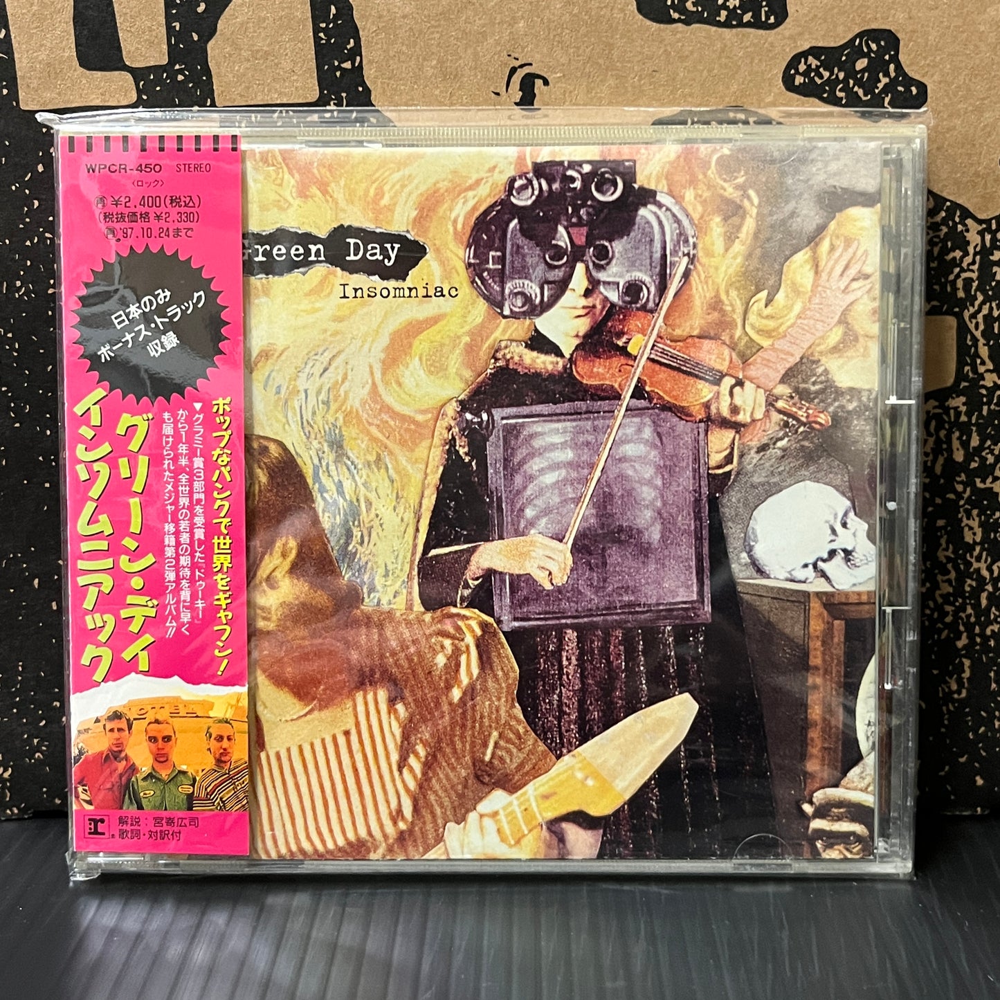 Used CD: Green Day "Insomniac" CD (1995 Japanese Press w/ Bonus Track)