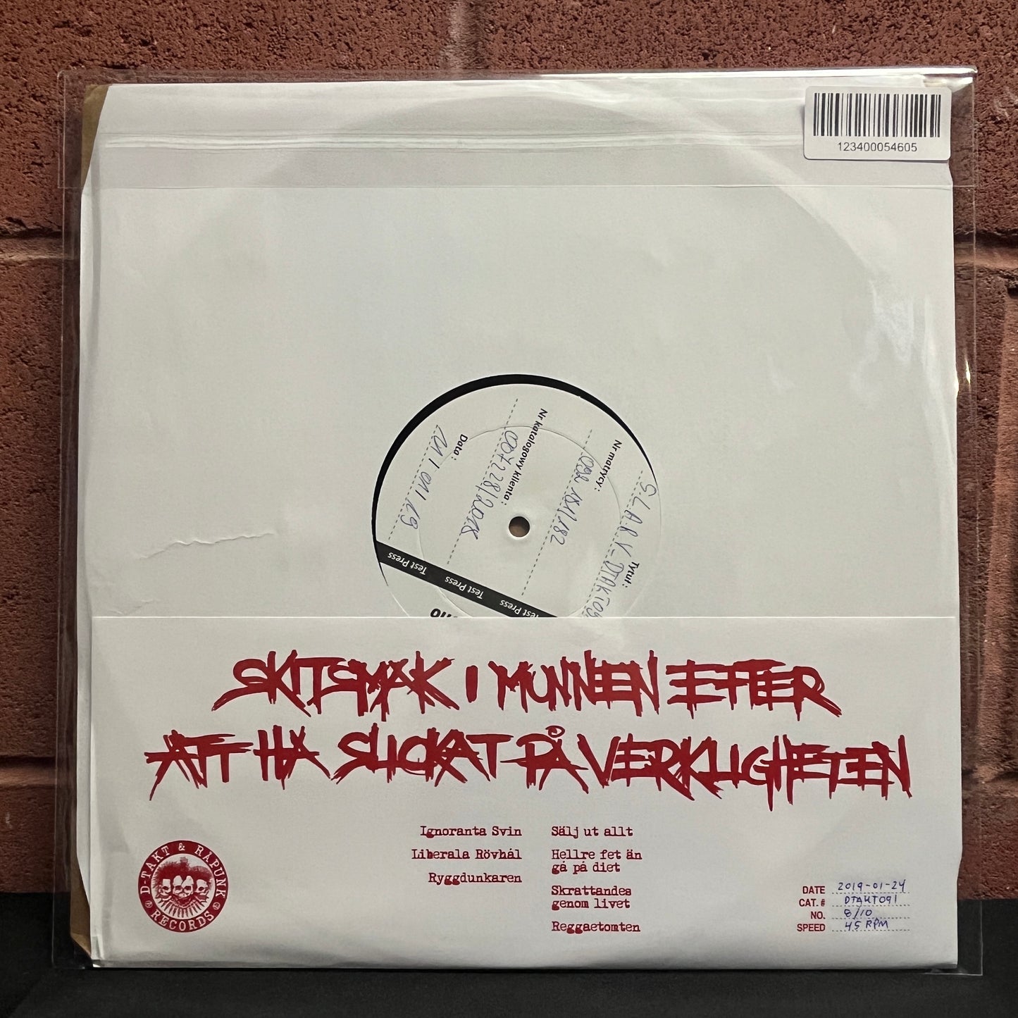 Used Vinyl: S.L.A.R.V. "Skitsmak I Munnen..." LP (Test press)