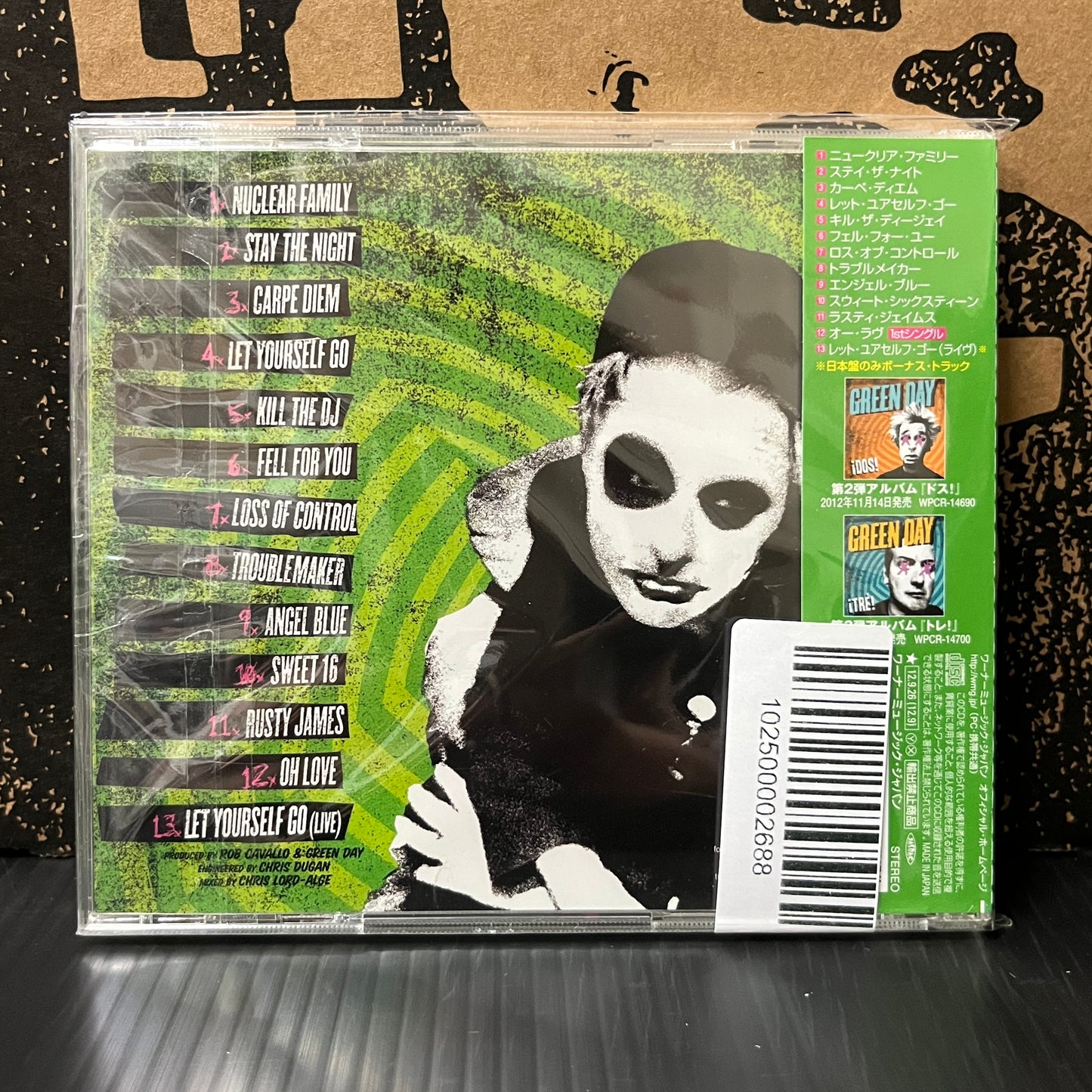 Used CD: Green Day "Uno!" CD (2012 Japanese Press w/ Bonus Track)