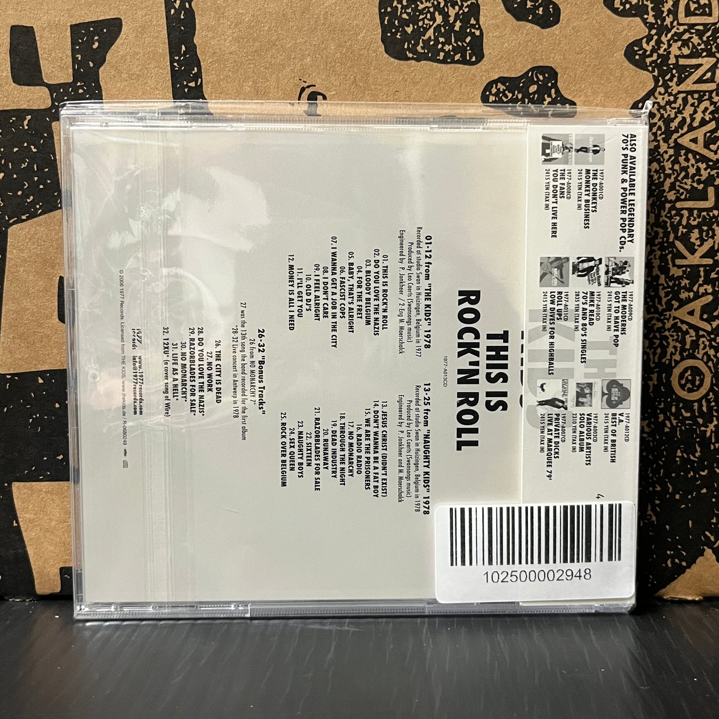 Used CD: The Kids "This Is Rock'n'Roll" CD (2006 Japanese Press)