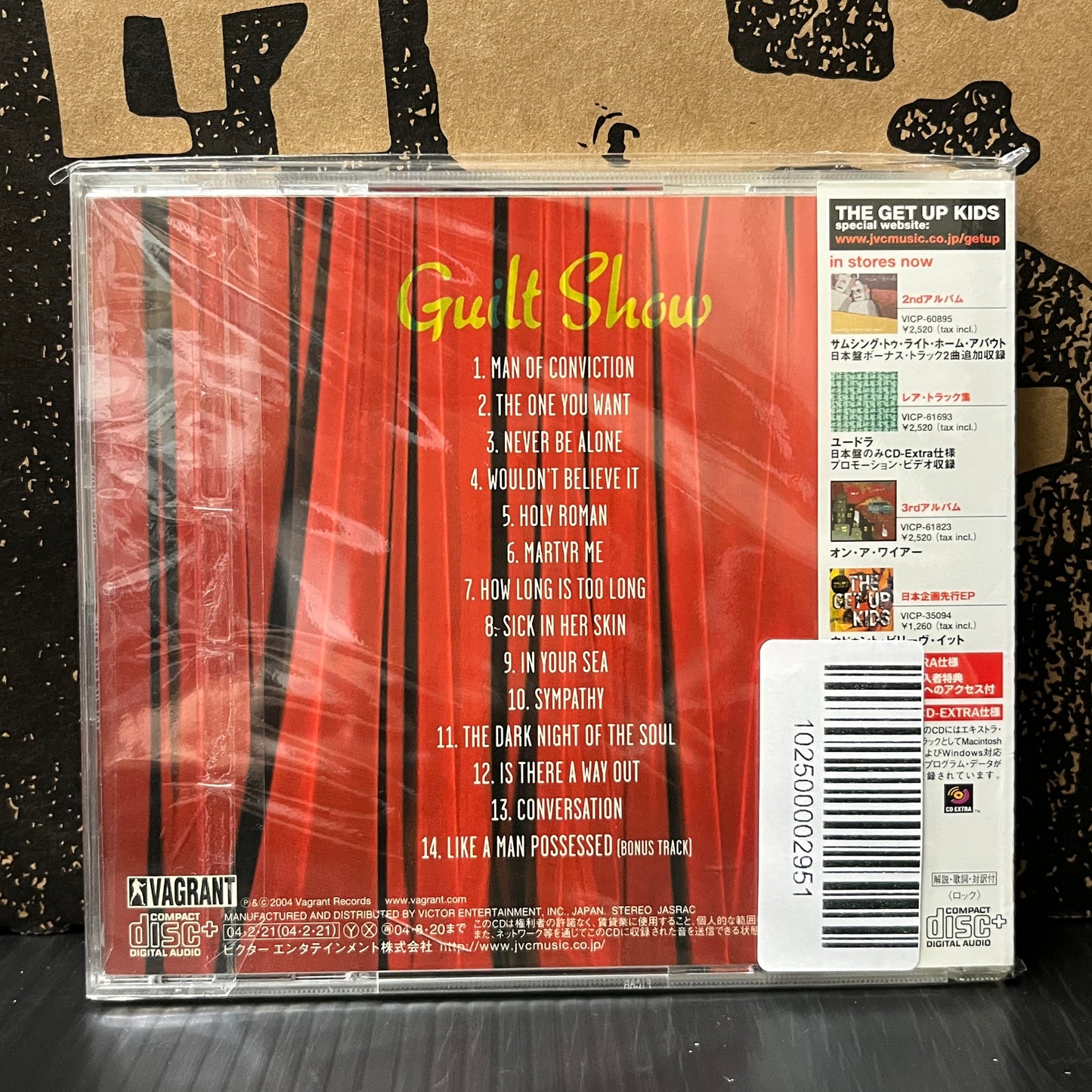 Used CD: The Get Up Kids "Guilt Show" CD (2004 Japanses Press w/ Bonus Track)