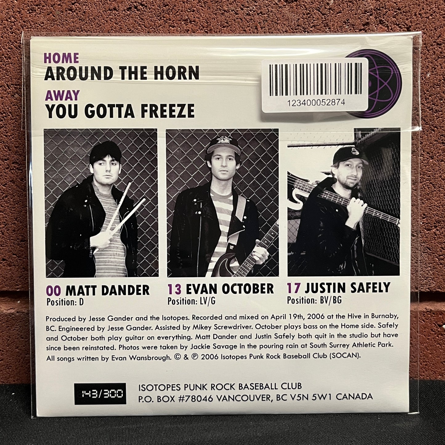 Used Vinyl: Isotopes "Around the Horn" 7"