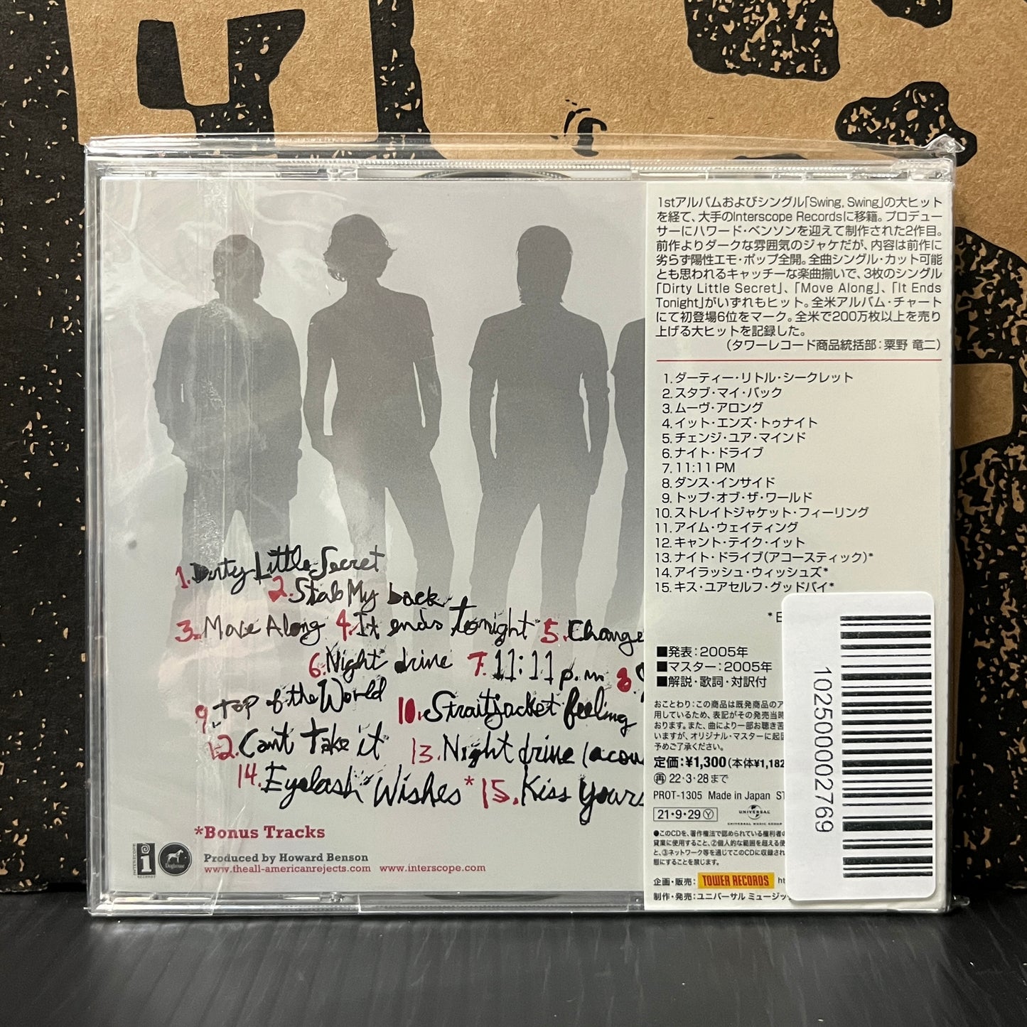 Used CD: The All-American Rejects "Move Along" CD (2021 Japanese Press w/ Bonus Track)