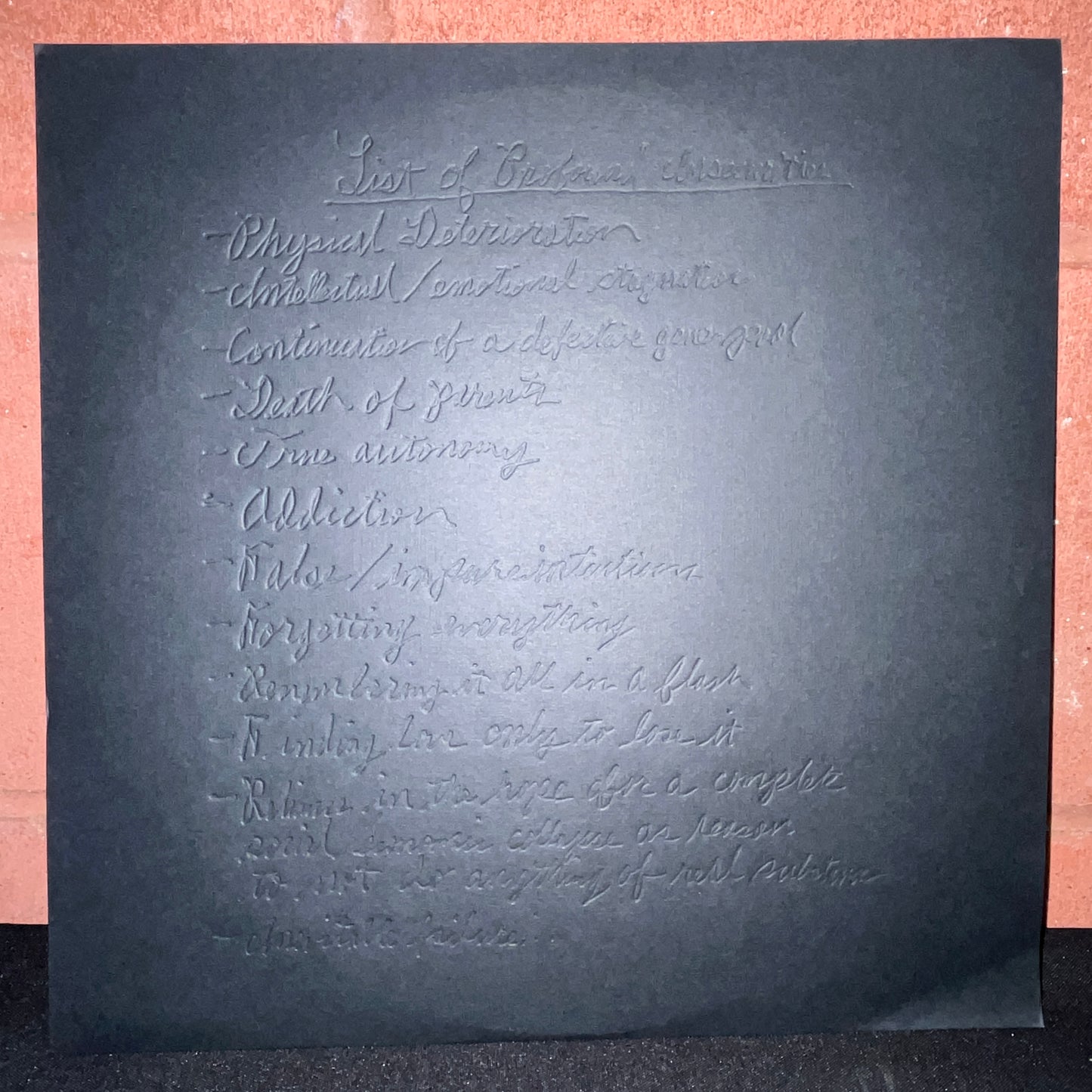 Used Vinyl: Drunkdriver / Mattin "List Of Profound Insecurities" LP