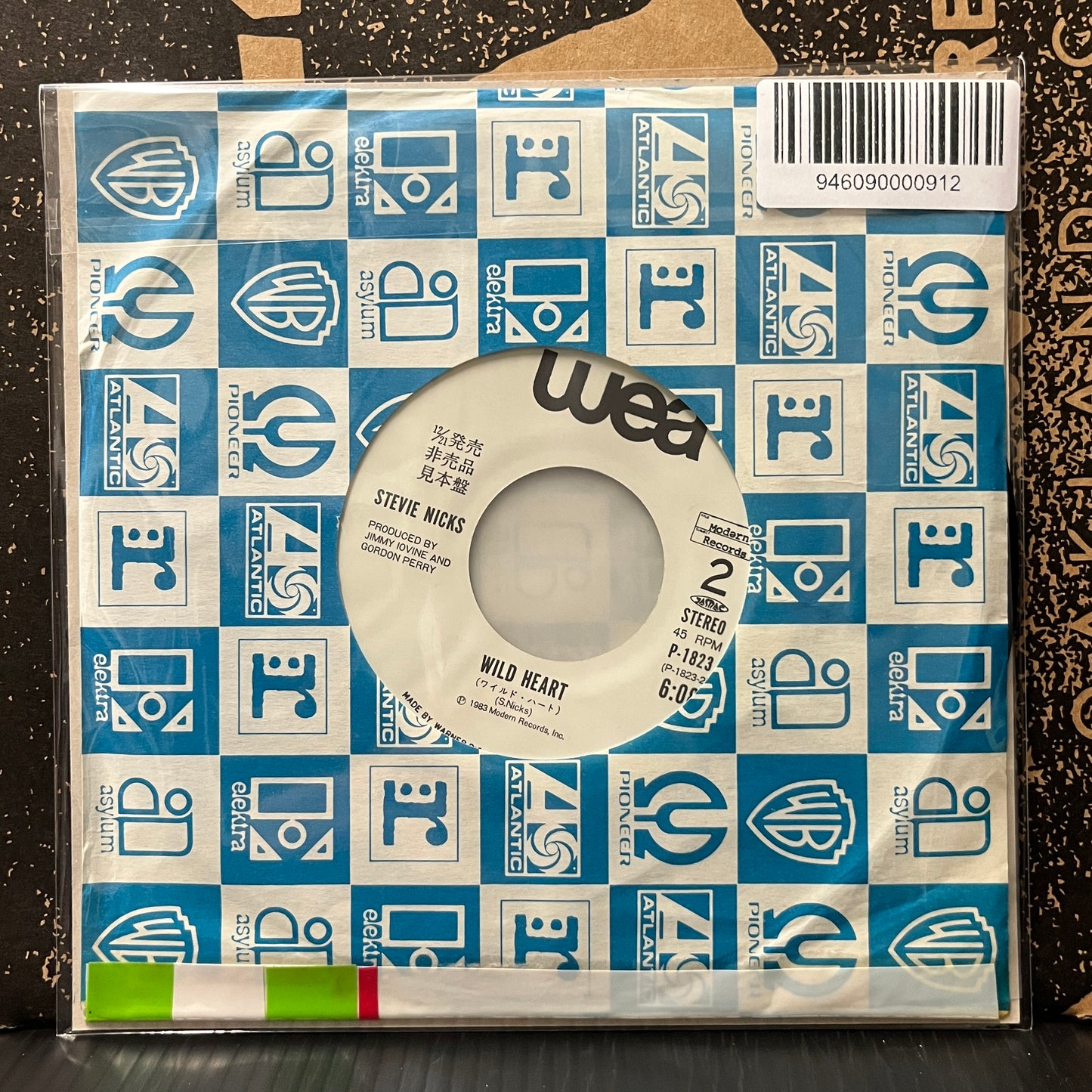 Used Vinyl: Stevie Nicks "If Anyone Falls / Wild Heart" 7" (Japanese White Label Promo Press)