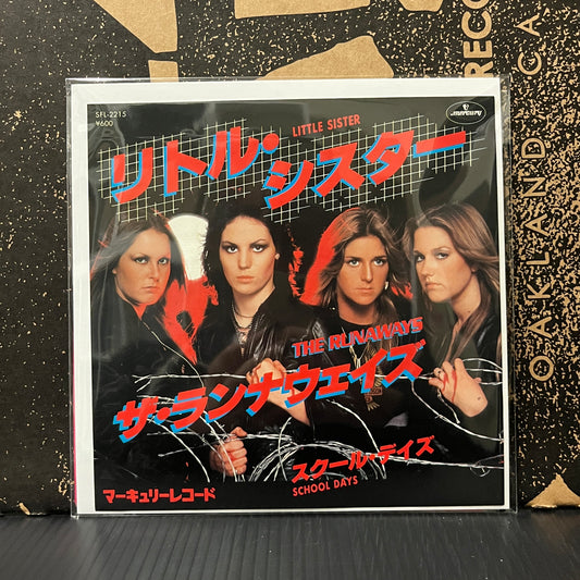 Used Vinyl: The Runaways "Little Sister / School Days" 7" (Japanese Press)
