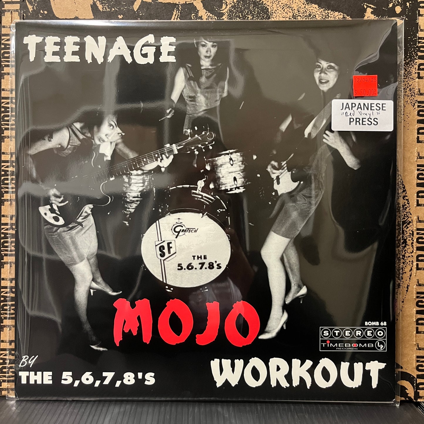 Used Vinyl: The 5,6,7,8's "Teenage Mojo Workout" LP (Red Vinyl 2002 Japanese Press)