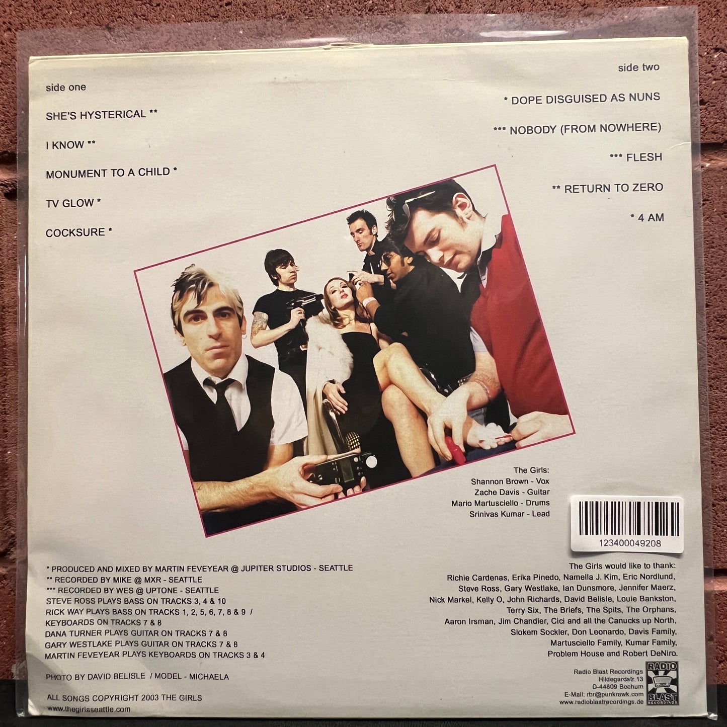 Used Vinyl: The Girls "The Girls LP" LP (Original German pressing)