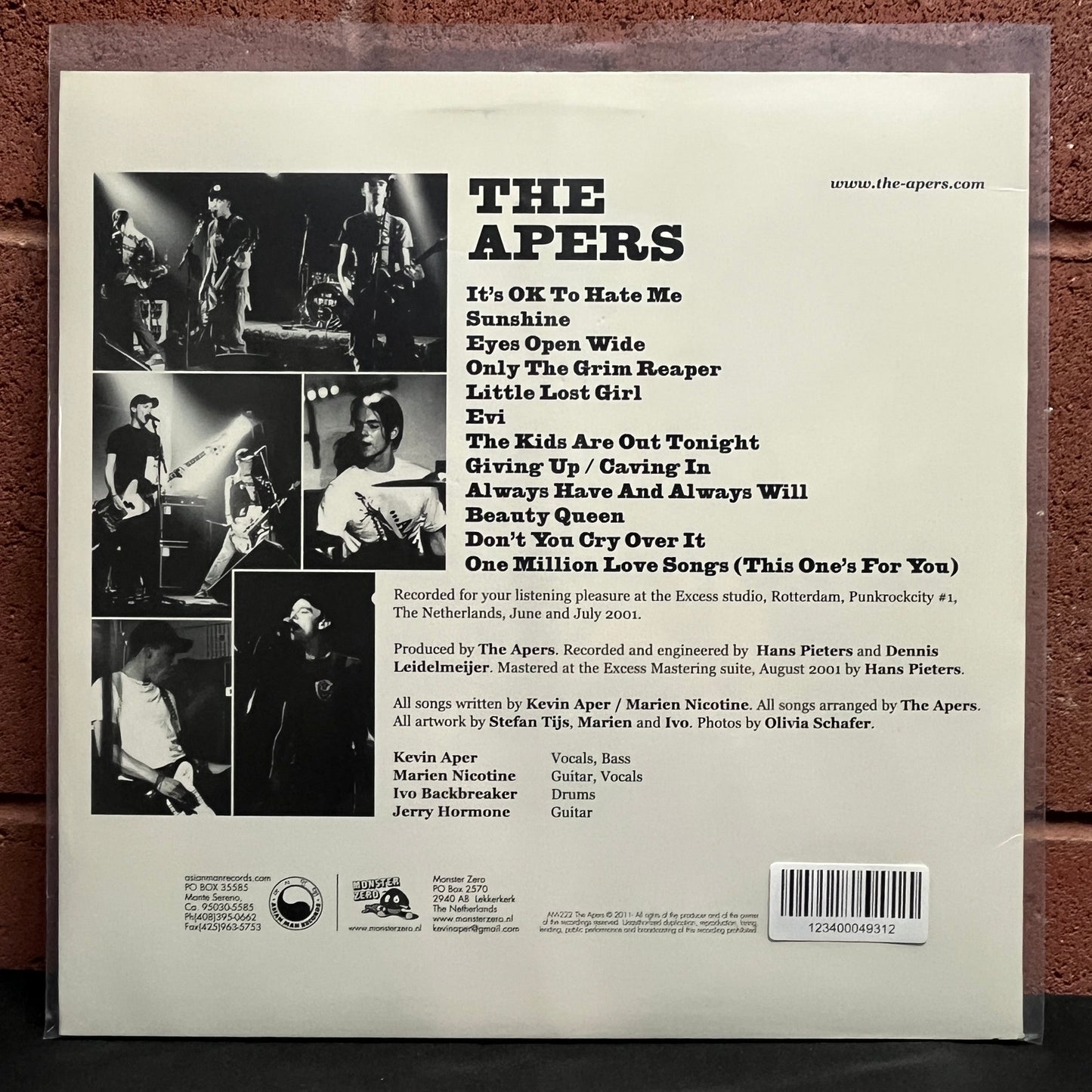 Used Vinyl: The Apers "The Apers" LP (Recycled Purple/Gray marbled vinyl)