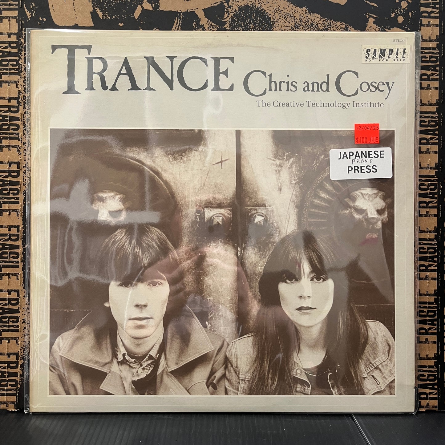 Used Vinyl: Chris and Cosey (The Creative Technology Institute) "Trance" LP (1982 Japanese Promo)