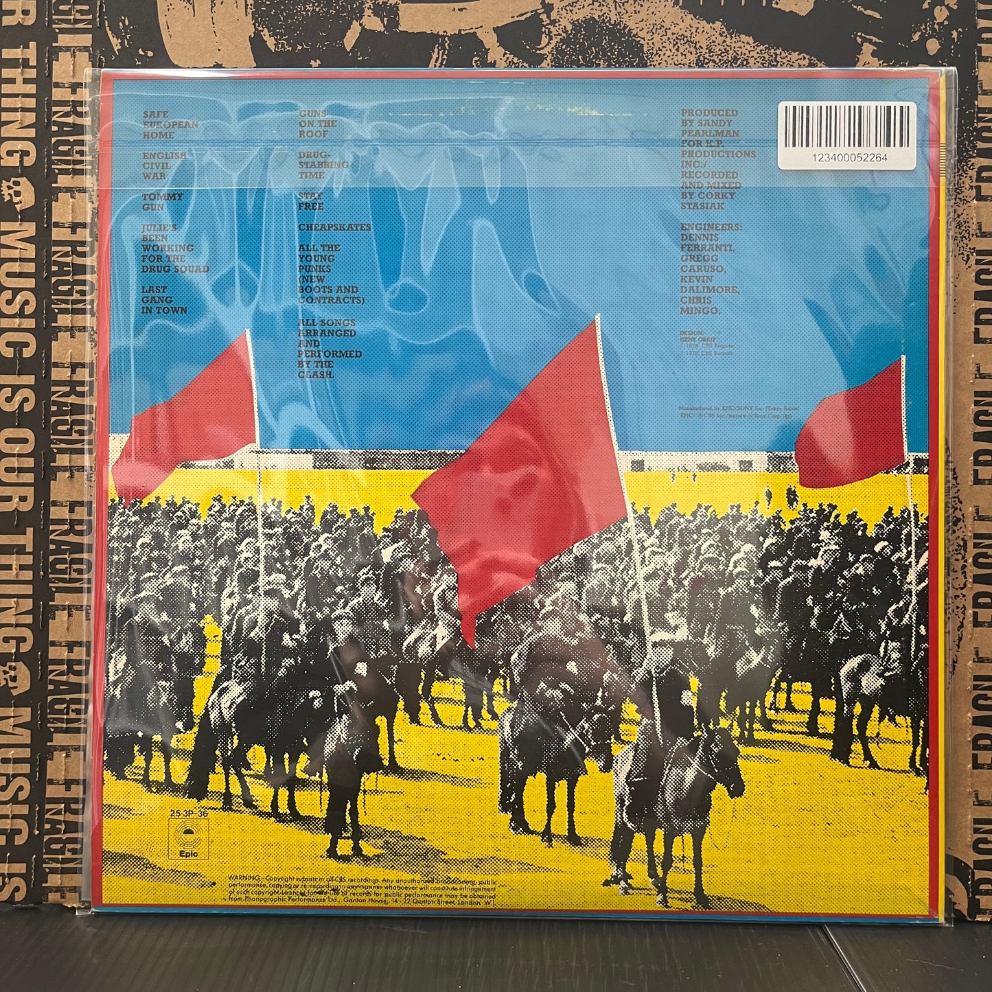 Used Vinyl: The Clash "Give 'Em Enough Rope" LP (1978 Japanese Press w/ "Happy Birthday CBS" Hype Sticker)