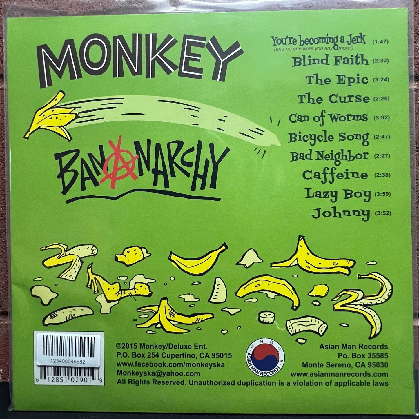 Used Vinyl: Monkey "Bananarchy" LP (Mixed Marbled Vinyl)