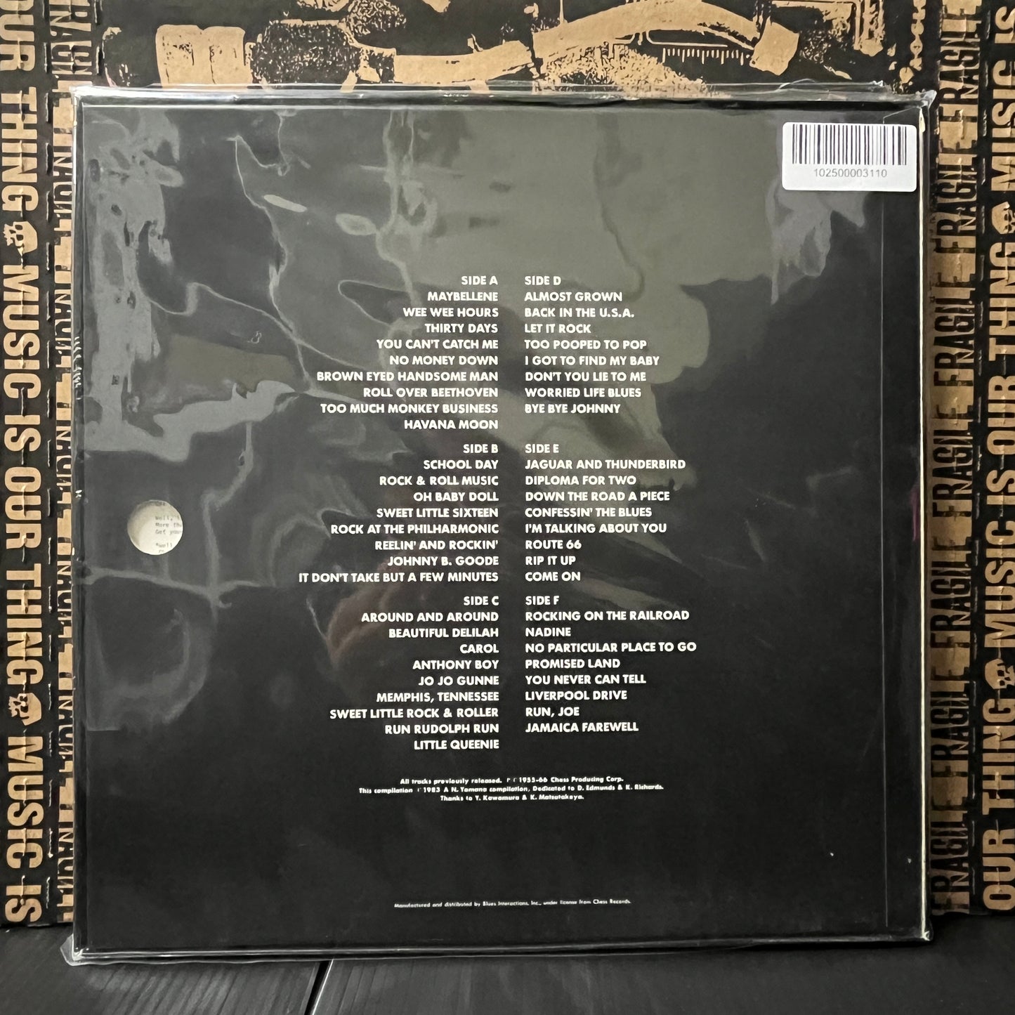 Used Vinyl: Chuck Berry "Very Good! Chuck Berry's 50 Greatest Rock & Roll Hits" 3xLP Box Set (1983 Japanses Press)