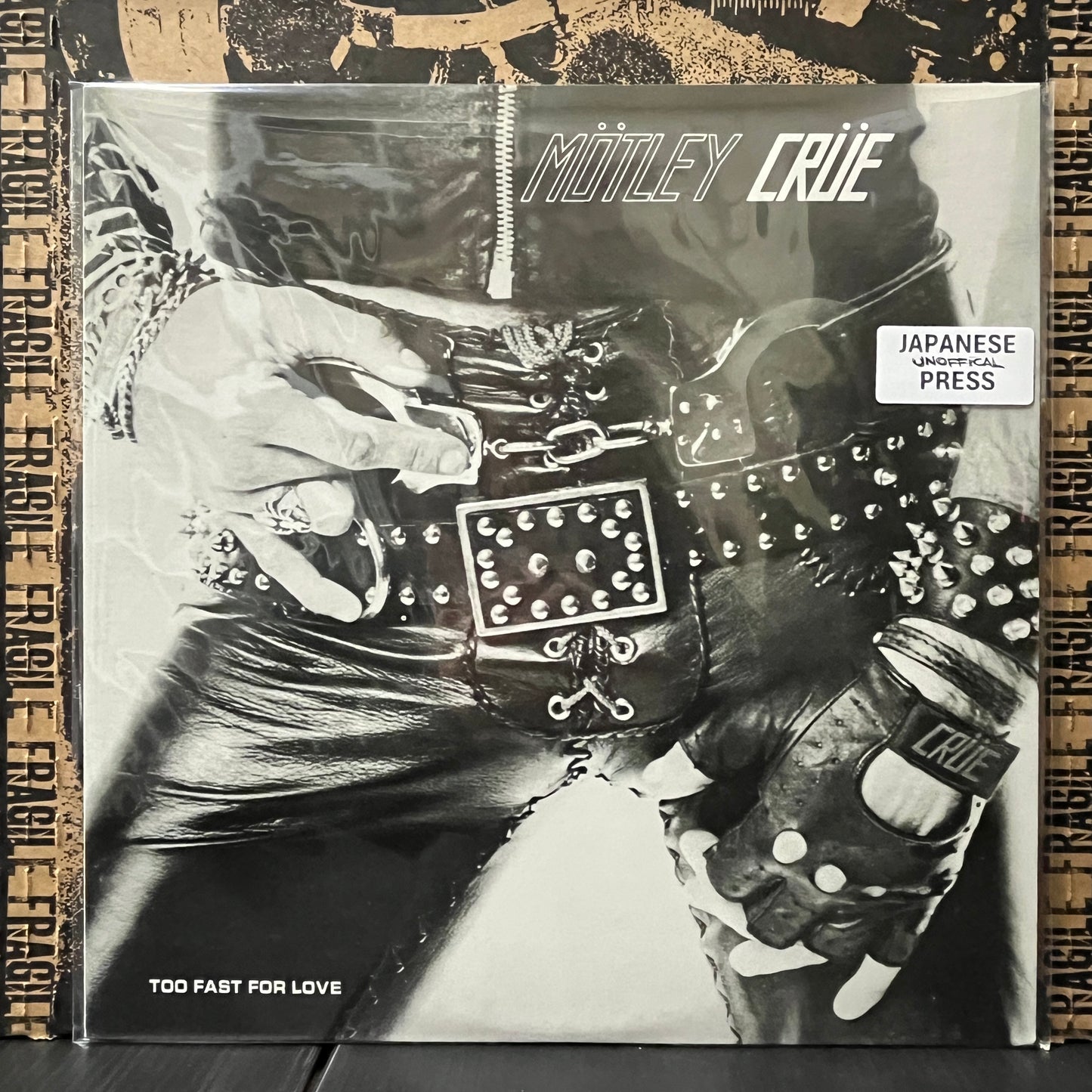 Used Vinyl: Motley Crue "Too Fast or Love" LP (Counterfeit Japanese Press)