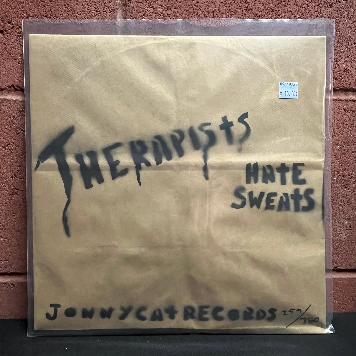 Used Vinyl: Therapists "Hate Sweats" LP (Paper Bag cover)